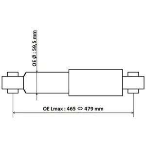 KYB Amortisseurs pour FIAT: Ducato & PEUGEOT: Boxer & CITROËN: Jumper, Relay (Ref: 3450023) pas cher