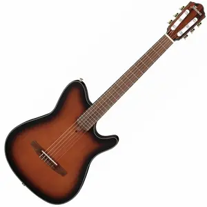Comparateur de prix : Ibanez FRH10N Brown Sunburst Flat guitare électro-acoustique classique