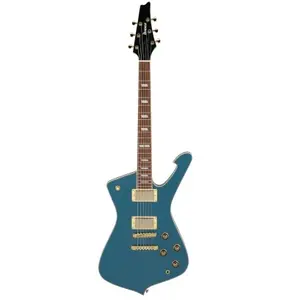 Ibanez IC420 Iceman Antique Blue Metallic guitare électrique avec housse