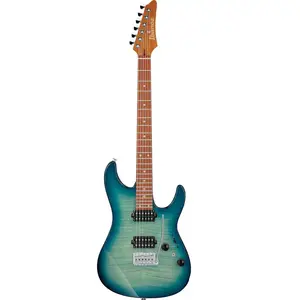 Comparateur de prix : Ibanez AZ24S1F Transparent Turquoise Burst guitare électrique