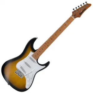 Ibanez ATZ100-SBT Sunburst Flat guitare électrique avec étuiVendu paramazon