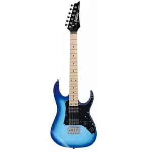 Comparateur de prix : Ibanez GRGM21M-BLT - Guitare électrique série Mikro - Blue burst