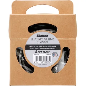 Comparateur de prix : Ibanez PIEGS61 Nickel Wound Regular Light 10-46 Pack de 4 Packs de cordes