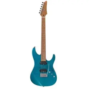 Ibanez MM1-TAB - Guitare électrique Martin Miller Signature - Transparent Aqua Blue (+étui)