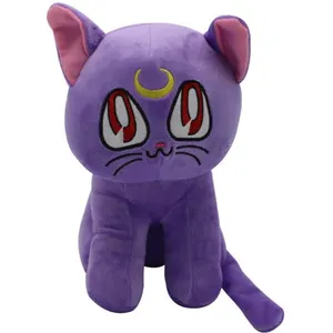 OEM Peluche Sailor moon - Chat Luna Violet 30cm pas cher