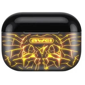 Non communiqué Ecouteurs Awei T29 Pro 500mAh Bluetooth 5.2 pour iOS et Android Jaune pas cher
