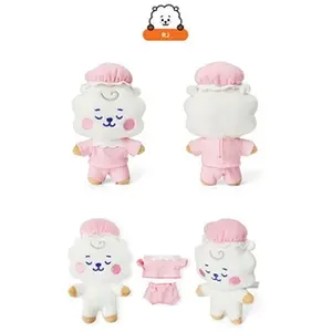 Haobuy BTS Peluche Jin, RJ BT21 Poupée pyjama bangtan boys collection de fans-20cm pas cher