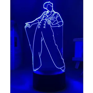 Comparateur de prix : 3D Veilleuse Harry Styles 16 couleurs changeantes FONGWAN Lampe LED-To...