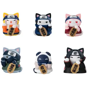 Figurine Naruto-Nyaruto! Mega Cat Project Nyaruto! assortiment trading figures Beckoning cat fortune one more time 7 cm (6)  - Megahouse Figurine NyarVendu paramazon