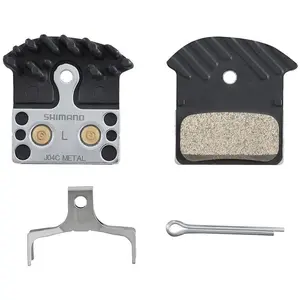 Comparateur de prix : Paire de plaquettes de frein métalliques J04C avec ailettes Shimano BR