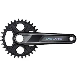 Comparateur de prix : Pédalier Shimano Deore M6100-1 32T 1x12V en aluminium noir 175mm
