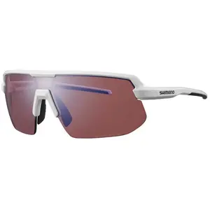 Lunettes Shimano Twinspark blanc mat verre Ridescape High Contrast pas cher