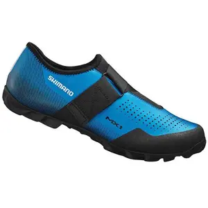 Chaussures Shimano MX1 VTT bleu électrique noir - 38 pas cher