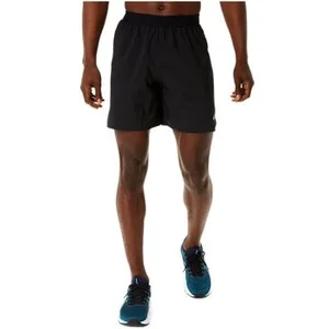 ASICS Road 2in1 5in Short De Running Hommes - Noir , Gris, Taille S pas cher
