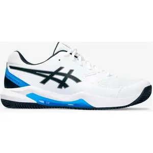 Chaussures de Tennis terre battue homme - Gel Dedicate 8 blanc bleu - ASICS pas cher