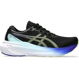 Asics Femme Gel Kayano 30 Sneaker, Black/Glow Yellow, 39.5 EU pas cher