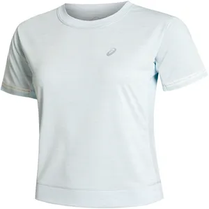 ASICS Race Crop Maillot De Course Femmes - Bleu Clair, Taille L pas cher