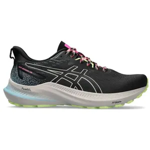 Chaussures de Running Asics GT-2000 12 TR Noir Rose Vert Femme pas cher