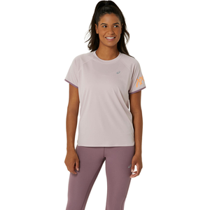 Asics - Women's Icon S/S Top - T-shirt technique taille M, brun pas cher