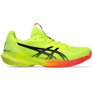 Asics Homme Solution Speed FF 3 Clay Sneaker, Safety Yellow Black, 46 EU pas cher