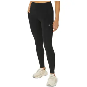 Asics - Women's Road High Waist Tight - Collant de running taille M, noir