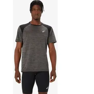Asics T-shirt Road Homme - Grey, Grey M pas cher