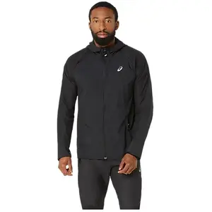 Veste coupe vent asics road packable noir homme pas cher