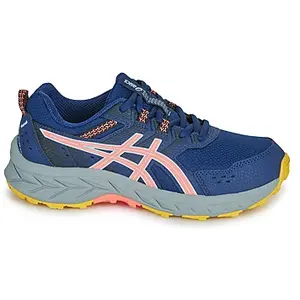 Chaussures de trail running enfant asics pre venture 9 gs bleu rose pas cher