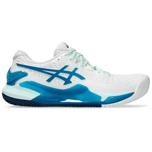 Asics Gel Resolution 9 Clay 1042a224 Femmes Bleu Verdâtre blanc 39,5 pas cher
