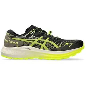 Baskets de course Asics Fuji Lite 5 noir jaune AW24, Taille 45 - EUR pas cher