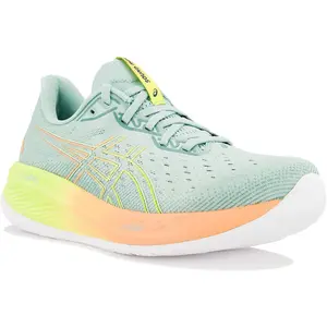 Chaussures running asics gel cumulus 26 paris vert orange jaune homme pas cher