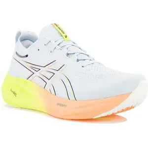 Chaussures Running Asics Gel-Nimbus 26 Paris Bleu/Orange/Jaune Femme pas cher