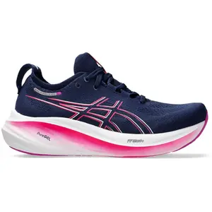 Asics Femme Gel-Nimbus 26 Sneaker, Blue Expanse Bold Magenta, 39.5 EU pas cher