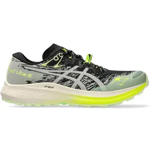 ASICS Fuji Lite 5 Chaussure Trail Femmes - Noir , Beige, Pointure 37 pas cher