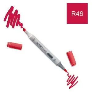 Comparateur de prix : COPIC Ciao R46, Strong Red, marqueur twin avec une pointe moyenne et une pointe brush