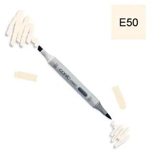 COPIC Ciao E50, Egg Shell, marqueur twin avec une pointe moyenne et une pointe pinceauVendu parscrapmalin
