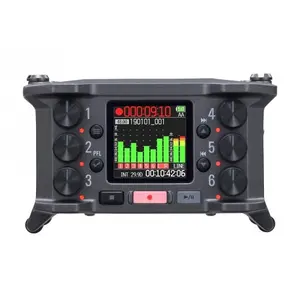 Enregistreur audio de terrain avec 6 canaux 32-Bit Zoom F6 Noir pas cher