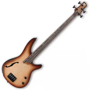 Ibanez SRH500F-NNF - Natural Browned Burst Flat - Basse électrique Fretless pas cher