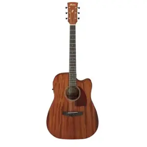 Ibanez PF12MHCE-OPN Open Pore Natural - Guitare électro acoustique pas cher