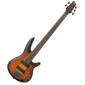 Ibanez SRF705 Portamento Fretless 5 Cordes Brown Burst FlatVendu parmichenaud