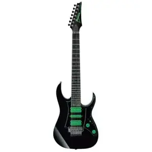 Pas de marque Ibanez Steve Vai UV70P-BK - Noire - Guitare électrique 7 cordes (+ étui)