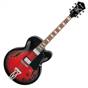 Ibanez AF75 Artcore Transparent Red Sunburst guitare hollow bodyVendu paramazon