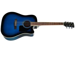 Comparateur de prix : Ibanez PF15ECE-TBS Transparent Blue Sunburst - Guitare électro-acoustique