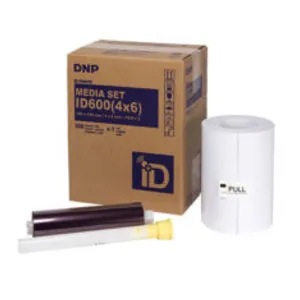 DNP Kit d'impression ID600 10x15 ID media avec dos filigrané