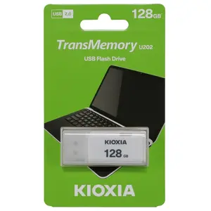 Clé USB 2.0 KIOXIA 128GB U202 BLANCO - Capacité de stockage 128 Go - Marque Kioxia