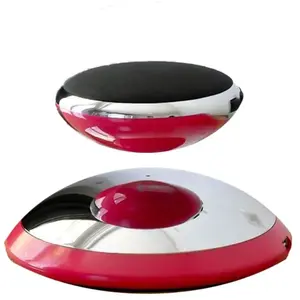 MagneticLand SOUNDAIR - Enceinte Bluetooth en lévitation Design rouge rosé / miroir pas cher