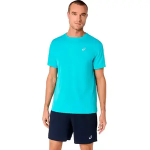 ASICS Core Maillot de course Hommes - turquoise, Taille S pas cher