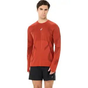 ASICS Road Seamless Maillot de course Hommes - rouge foncé, Taille XXL pas cher