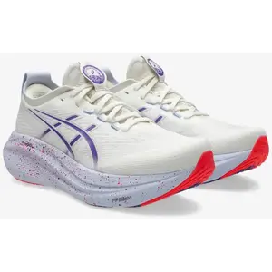 Chaussures Running Asics Gel-Nimbus 27 Tokyo Blanc/Violet Homme pas cher