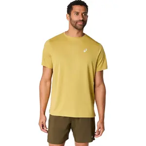 ASICS Core Tee Maillot De Course Hommes - Jaune Lemon, Taille XL pas cher
